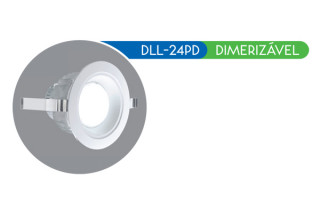 Luminária LED Downlight DLL-24PD